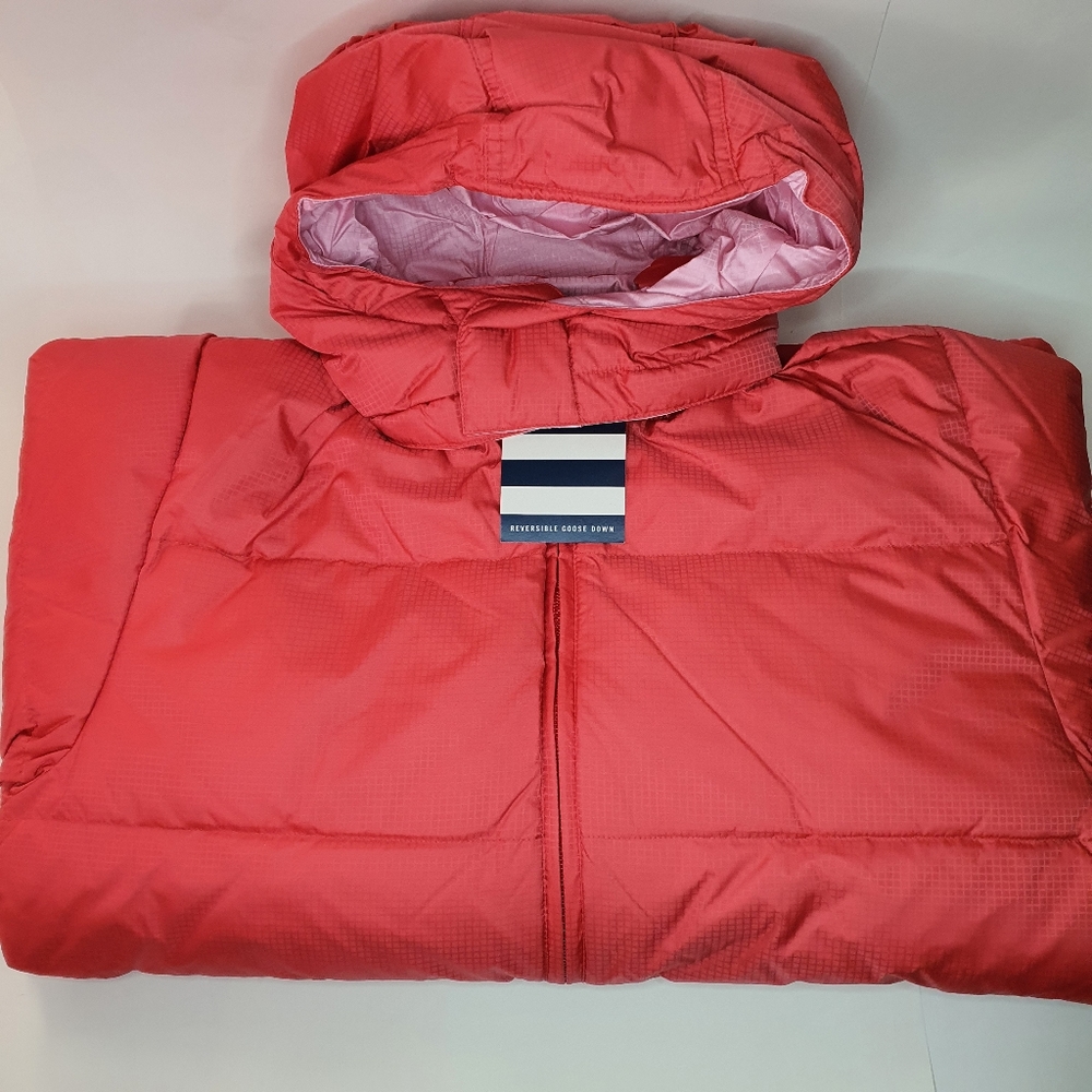Lands End Girls Reversible Down Jacket L 14-16 - NWT